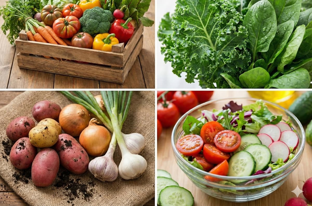 Illustration of fresh vegetables